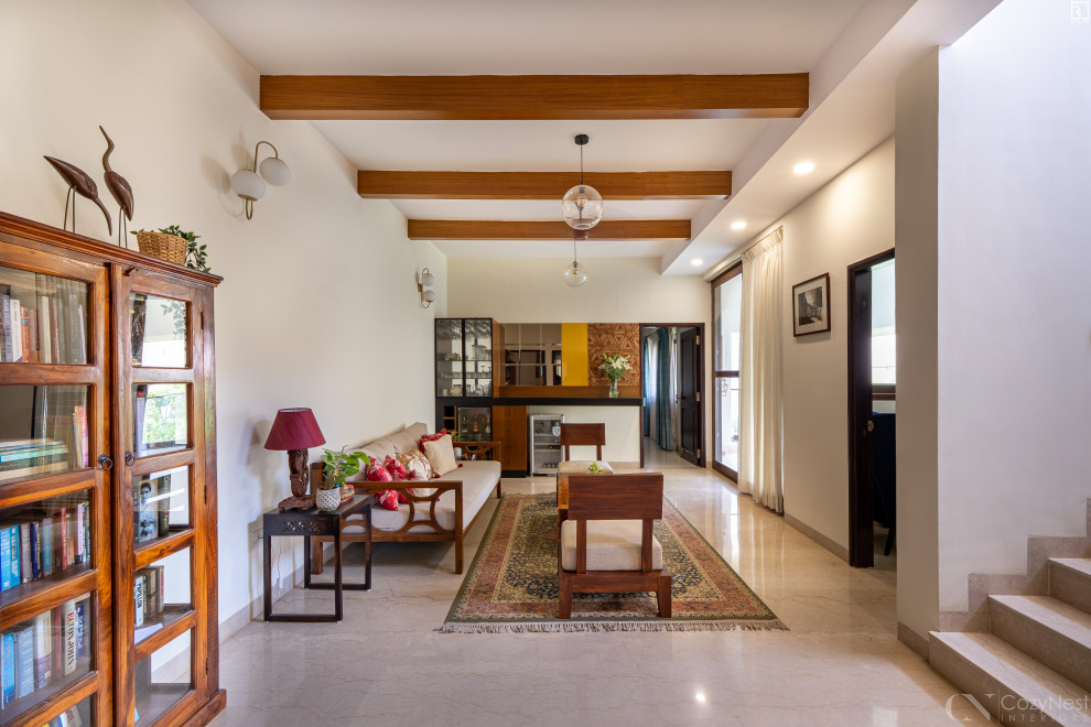 Modern living room in Bengaluru.