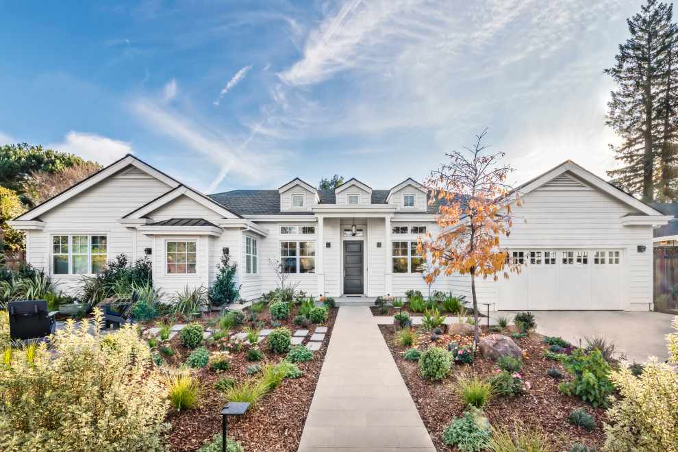 Inspiration for a farmhouse exterior home remodel in San Francisco