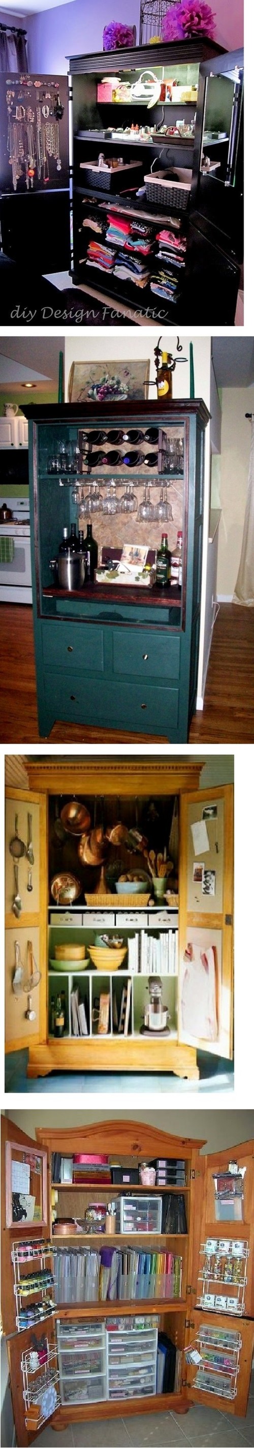 Repurposed TV Armoires, anyone?