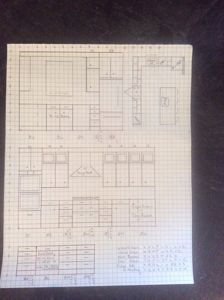 Please review final draft of kitchen plan...