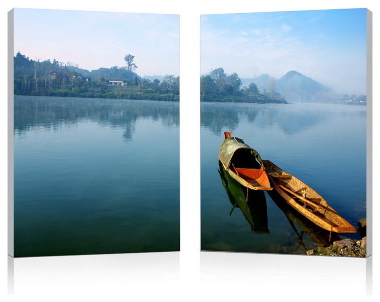 Baxton Studio Traditional Travel Mounted Photography Print Diptych