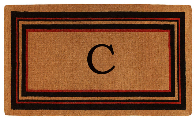Esquire Monogram Doormat, Extra-Thick 3'x6', Letter C