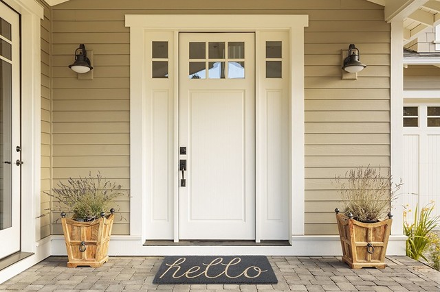 Doormat Coconut Coir Fiber Easy Clean Rubber Non Slip For Indoor