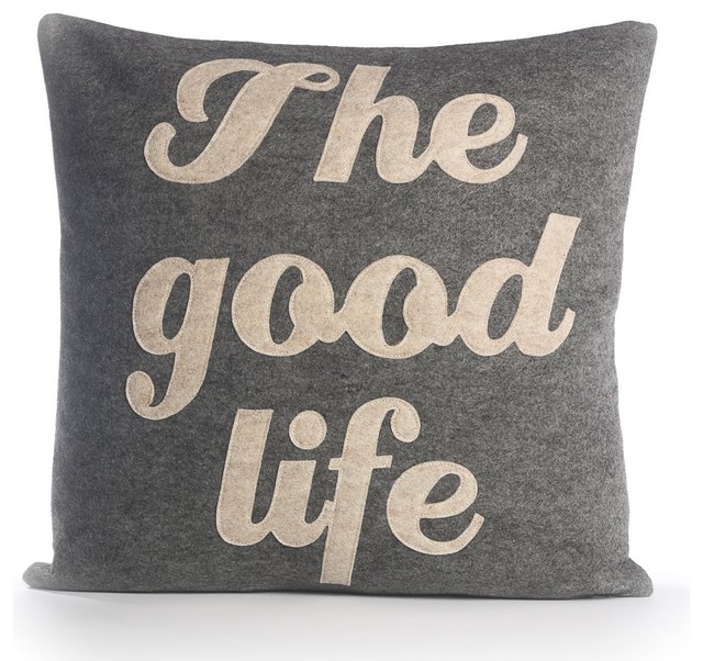 The Good Life Contemporary Decorative Pillows By Alexandra