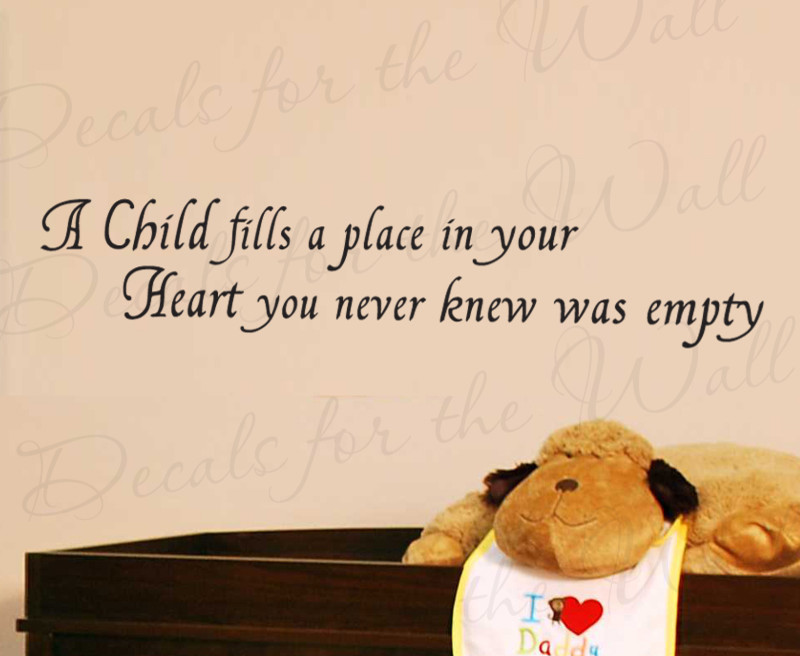 Wall Decal Sticker Quote Vinyl Art Children Your Heart Kid's Room Nursery K81