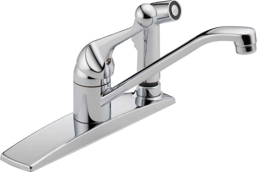 Delta 134 100 300 400 Series 1 Handle Kitchen Faucet With Integral
