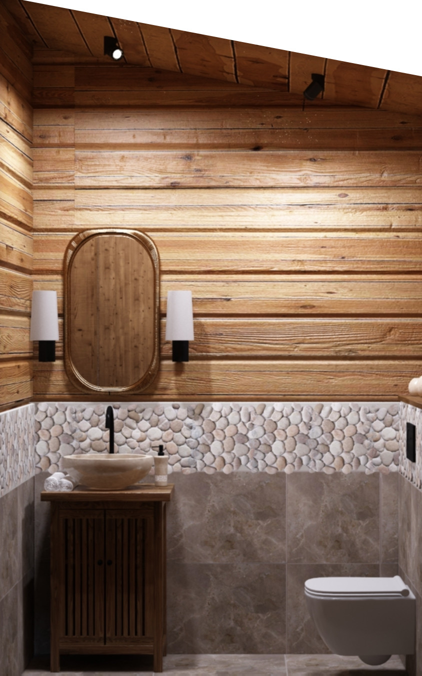 Баня в стиле Шале