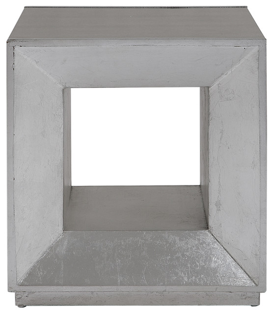 Flair Silver Cube Table Contemporary Side Tables And End Tables By Ownax