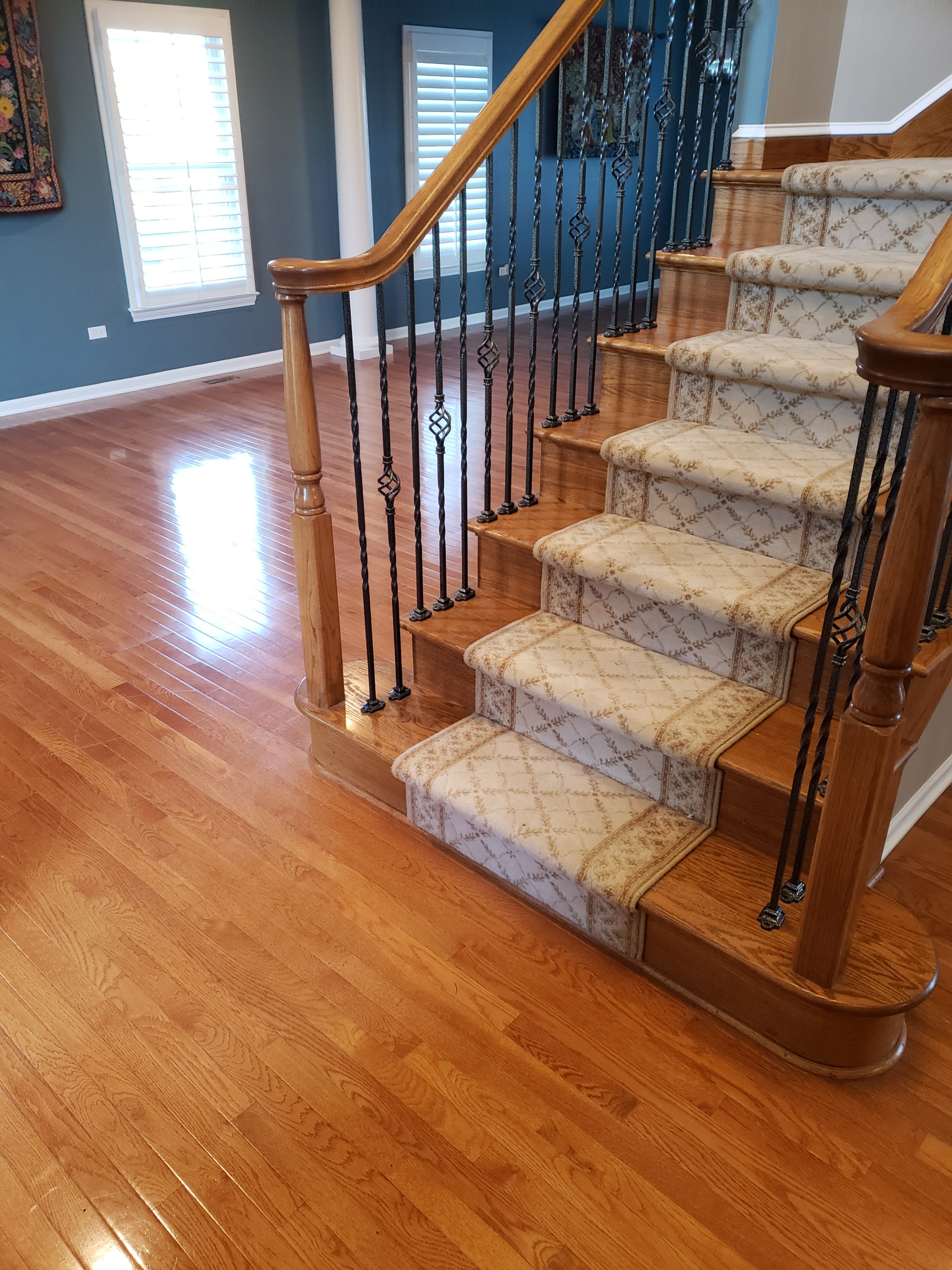 Hawthorn Woods, refinishing 2 and 1/4 prefinished natural Bona finish