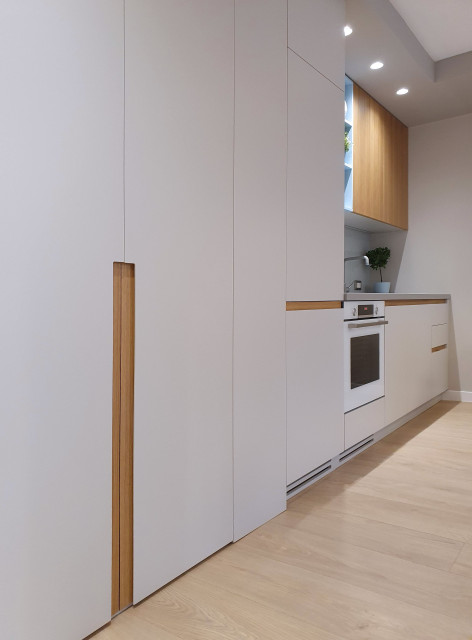 Light and cosy central apartment trendy-koekken