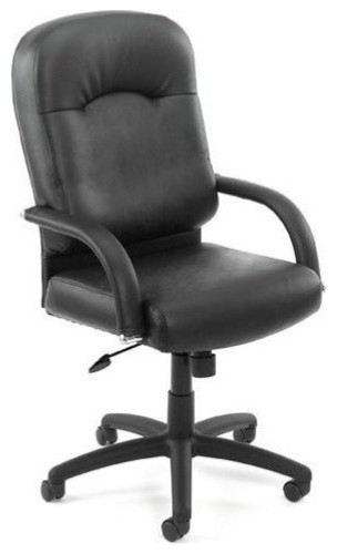 Boss Office Products High Back Caressoft Executive Office Chair w/Lumbar Support