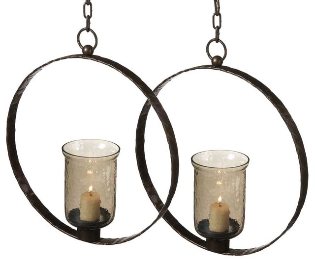  Round Hanging Candle Holders (pair) & Reviews Houzz
