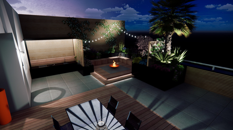 Aménagement d'un rooftop Nantais - Modern - Garden - Other - by ATELIER ...