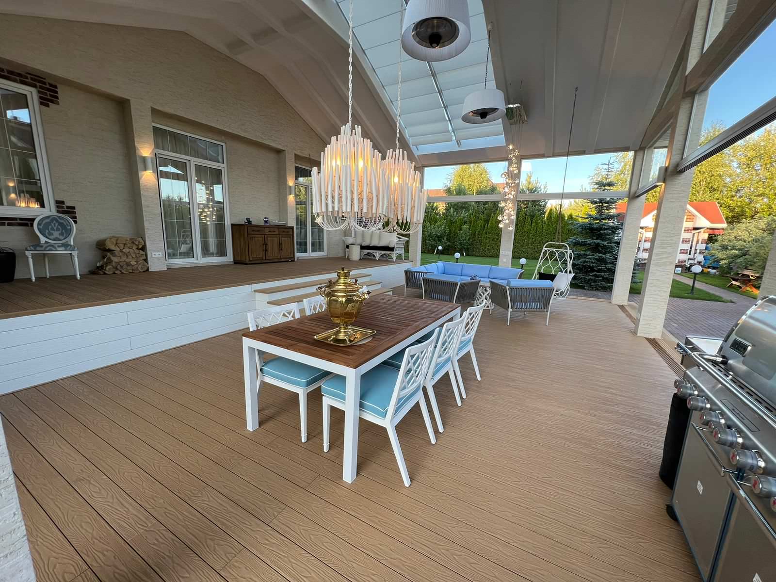 Беседка барбекю в КП Княжье Озеро