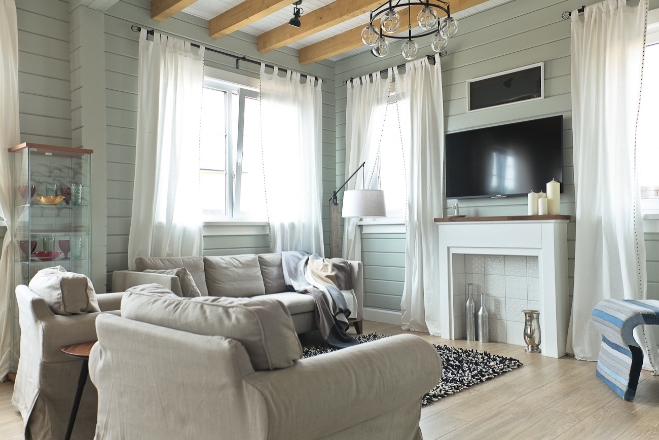 Деревянный гостевой дом в скандинавском стиле