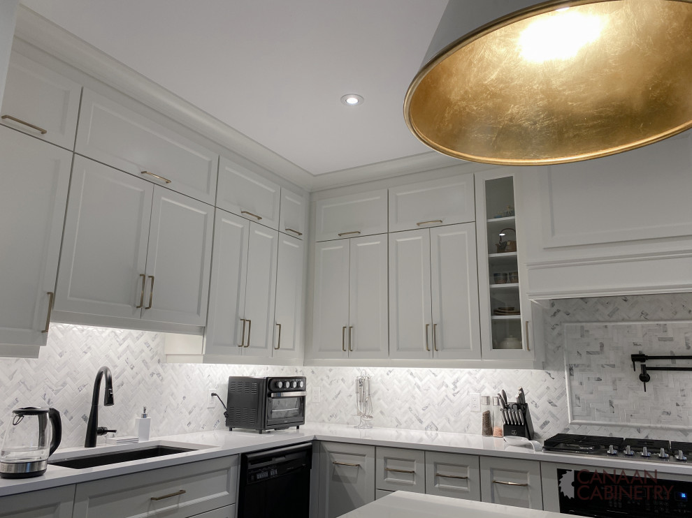 Inspiration for a transitional kitchen remodel in Toronto