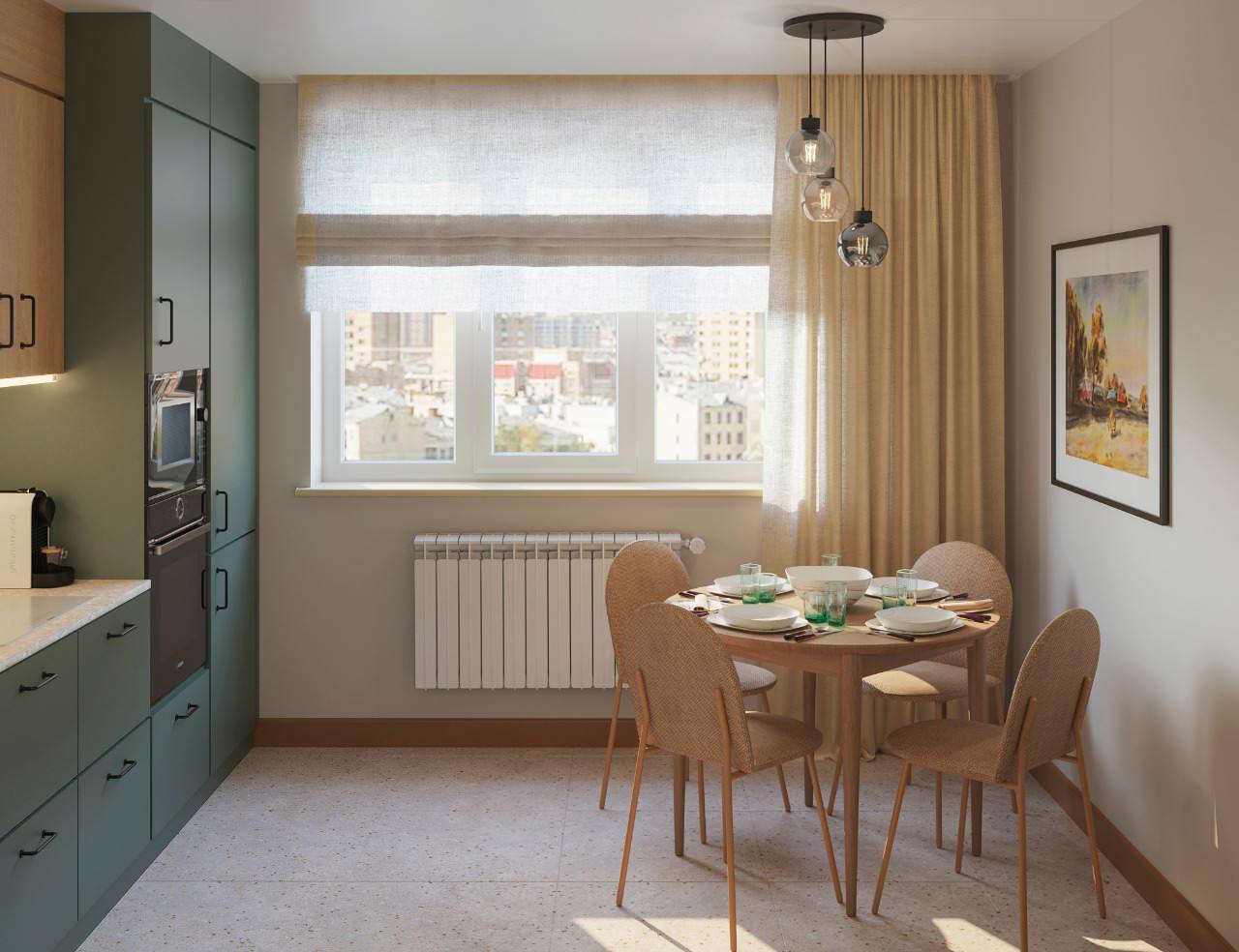 Мидсенчури по-московски. 3-х комнатная квартира 75 кв.м. на Юго-Западе