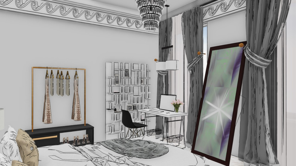 Спальня скетчи