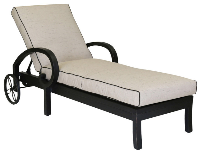 Monterey Chaise Lounge With Cushions, Mallin Eclipse Outdoor Furniture
