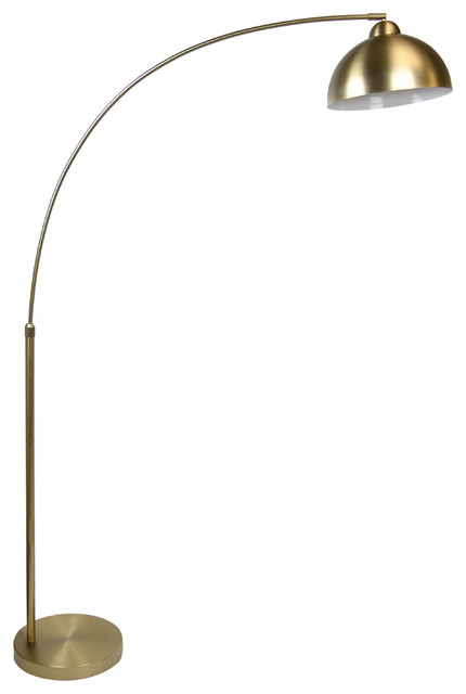 68 5 Plated Gold Modern Adjustable Arc, Curved Floor Lamp Gold