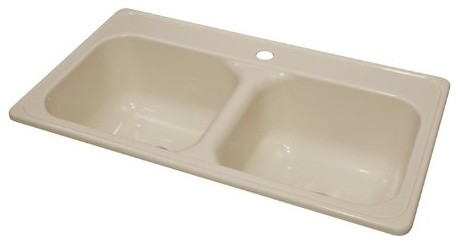 Kitchen Sink, Manufactured/Mobile Home Acrylic 9" Deep, Single Faucet