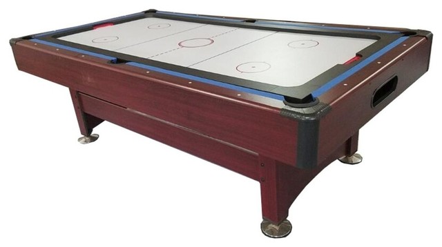 8' Recreational 2-in-1 Pool Billiards and Hockey Game Table