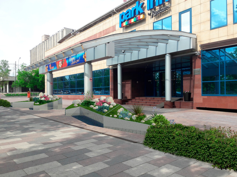 Дизайн входной группы отеля PARK INN