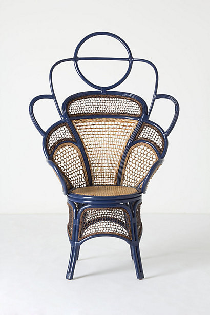 Handwoven Odette Chair, Blue