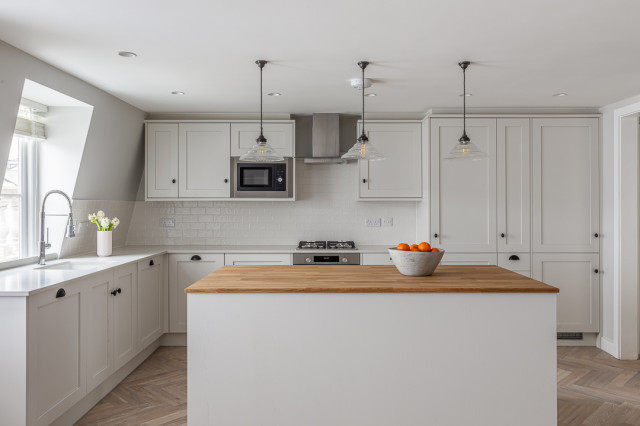 Kensington & Chelsea Apartment transitional-kitchen