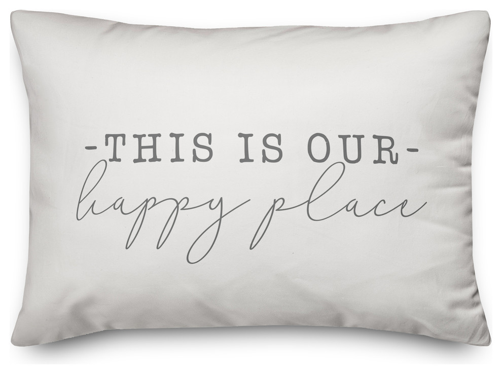 This Is Our Happy Place Outdoor Lumbar Pillow