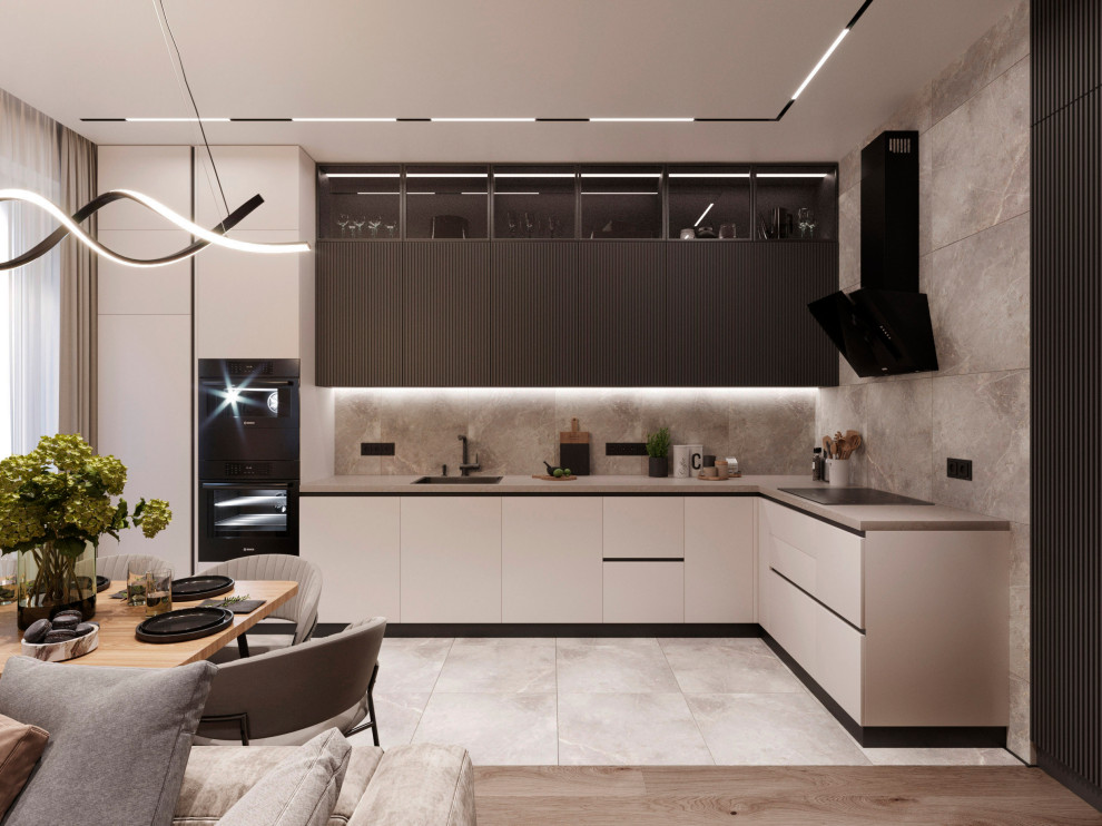 Московская современная квартира 97 кв.м для семьи с двумя детьми