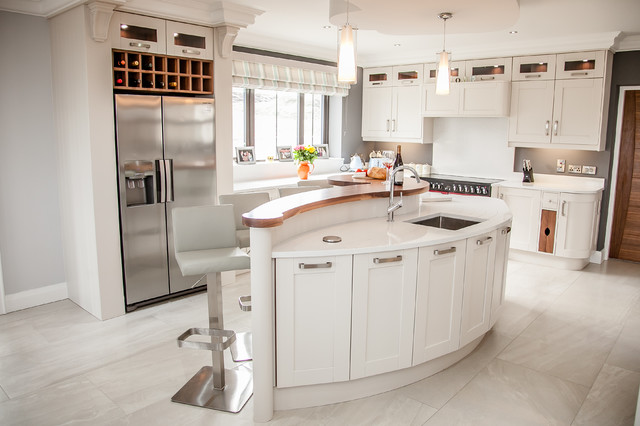 Lyskamm Quartz transitional-kitchen