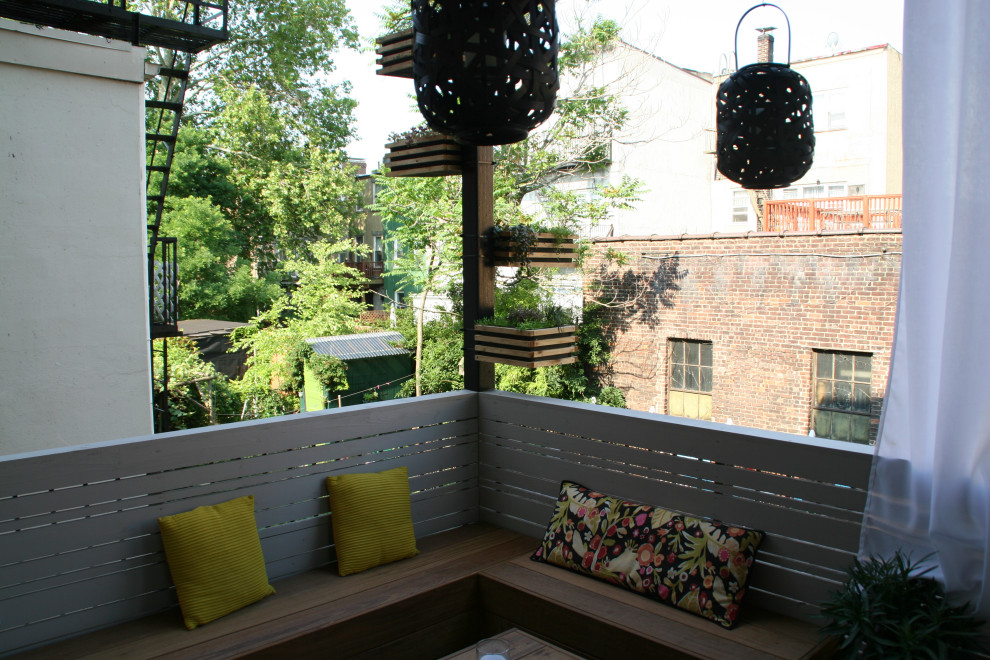 Modern balcony in New York.