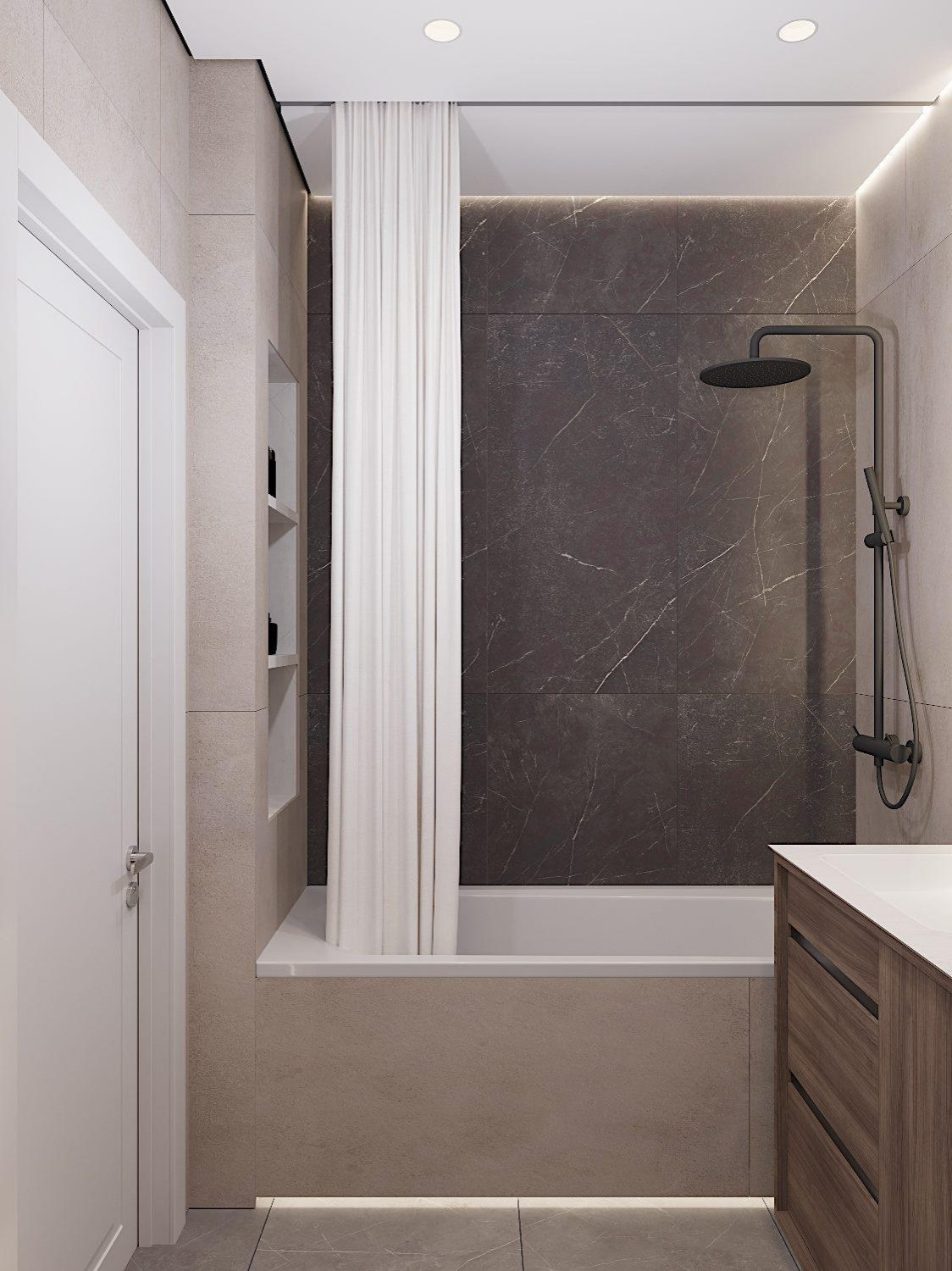 Квартира 57м2 в Новороссийске в стиле неоклассика