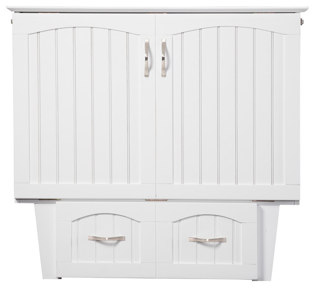 Nantucket Murphy Bed Chest Twin With Charging Station White Nantucket Murphy Bed Chest Twin With Charging Station White Transitional Beds By Atlantic Furniture