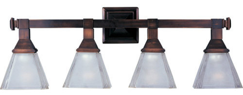 Maxim 11079 Brentwood 28"W Bath Light - Oil Rubbed Bronze / Frosted Glass