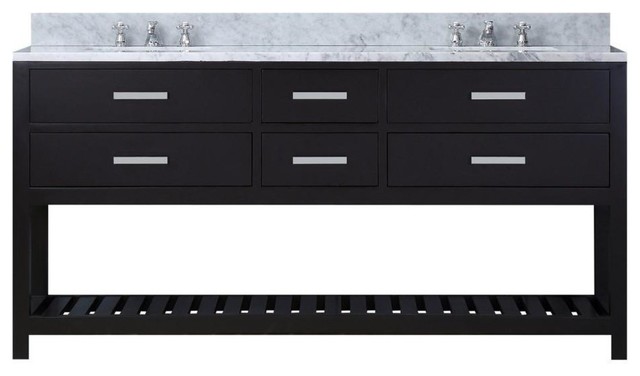 Madalyn 60 Espresso Double Sink Bathroom Vanity And Faucet Madalyn 60 Espresso Double Sink Bathroom Vanity And Faucet