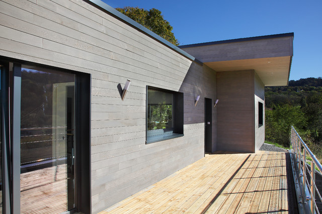 Maison bois contemporaine contemporary-deck