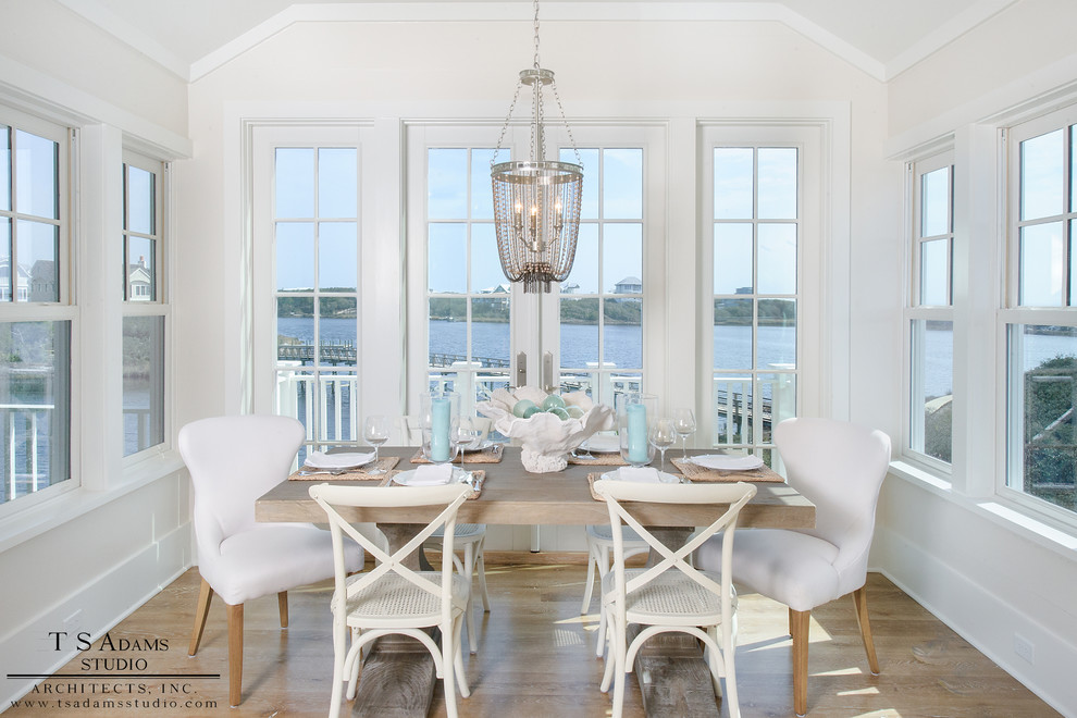 This is an example of a beach style dining room in Atlanta.