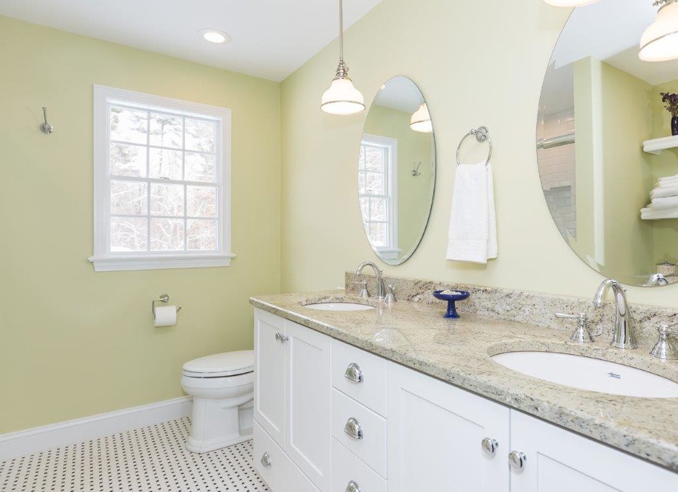 Inspiration for a transitional bathroom remodel in Boston