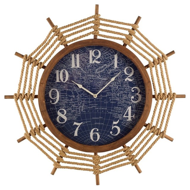 Mercana Coastal Wall Clock Blue