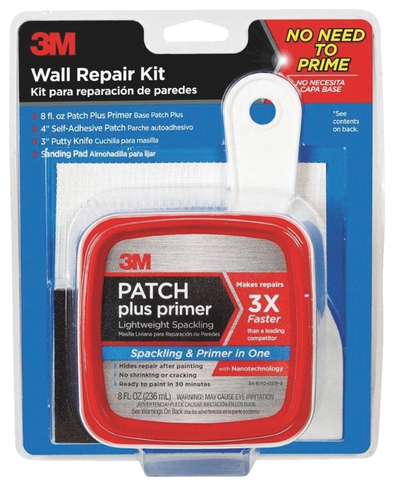 3M PPPKIT Patch Plus Primer Wall Repair Kit Traditional Painting