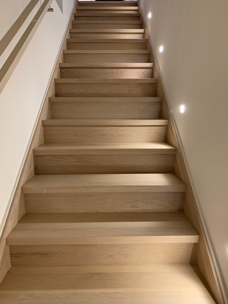 Design ideas for a beach style staircase in New York.