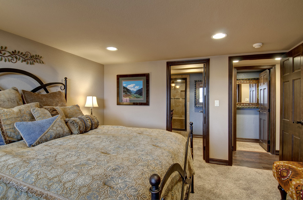 Basement Bedroom Traditional Basement Denver by