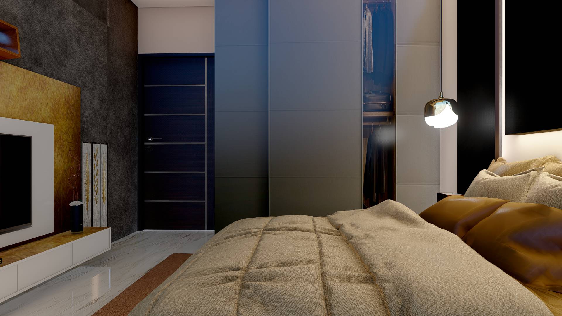 Modern Bedroom Design at Croydon