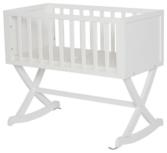 Dream On Me Haven Baby Cradle in White