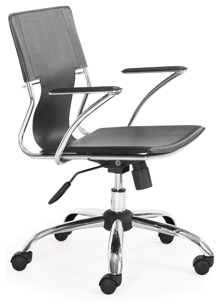 Zuo Trafico Office Chair, Black