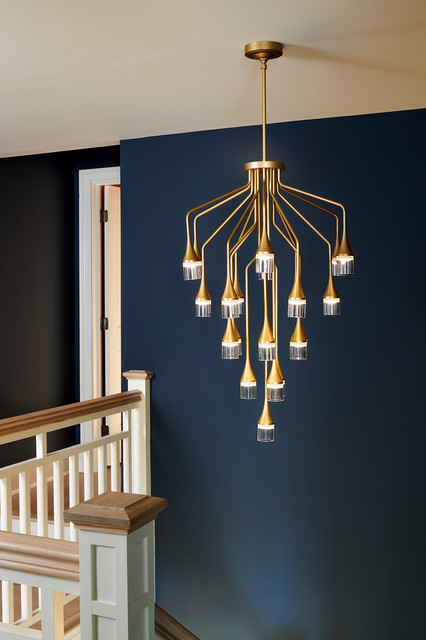 Bold Design in Doylestown transitional-staircase