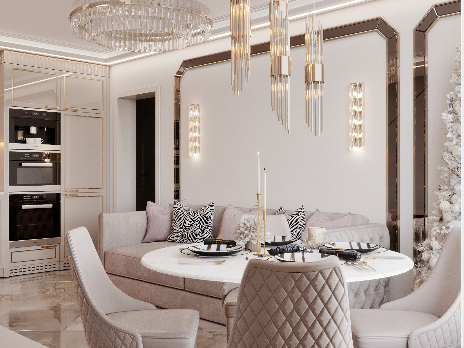 ДИЗАЙН ИНТЕРЬЕРА КВАРТИРЫ В ЖК СТОЛИЧНЫЕ ПОЛЯНЫ, 92 КВ.М