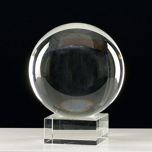 Baxter Crystal Glass Ball on Stand